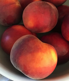 Peach fruit recipe development Christine McFadden