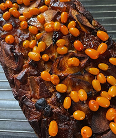 Seabuckthorn berries cake recipe Dorset Foodie Christine McFadden